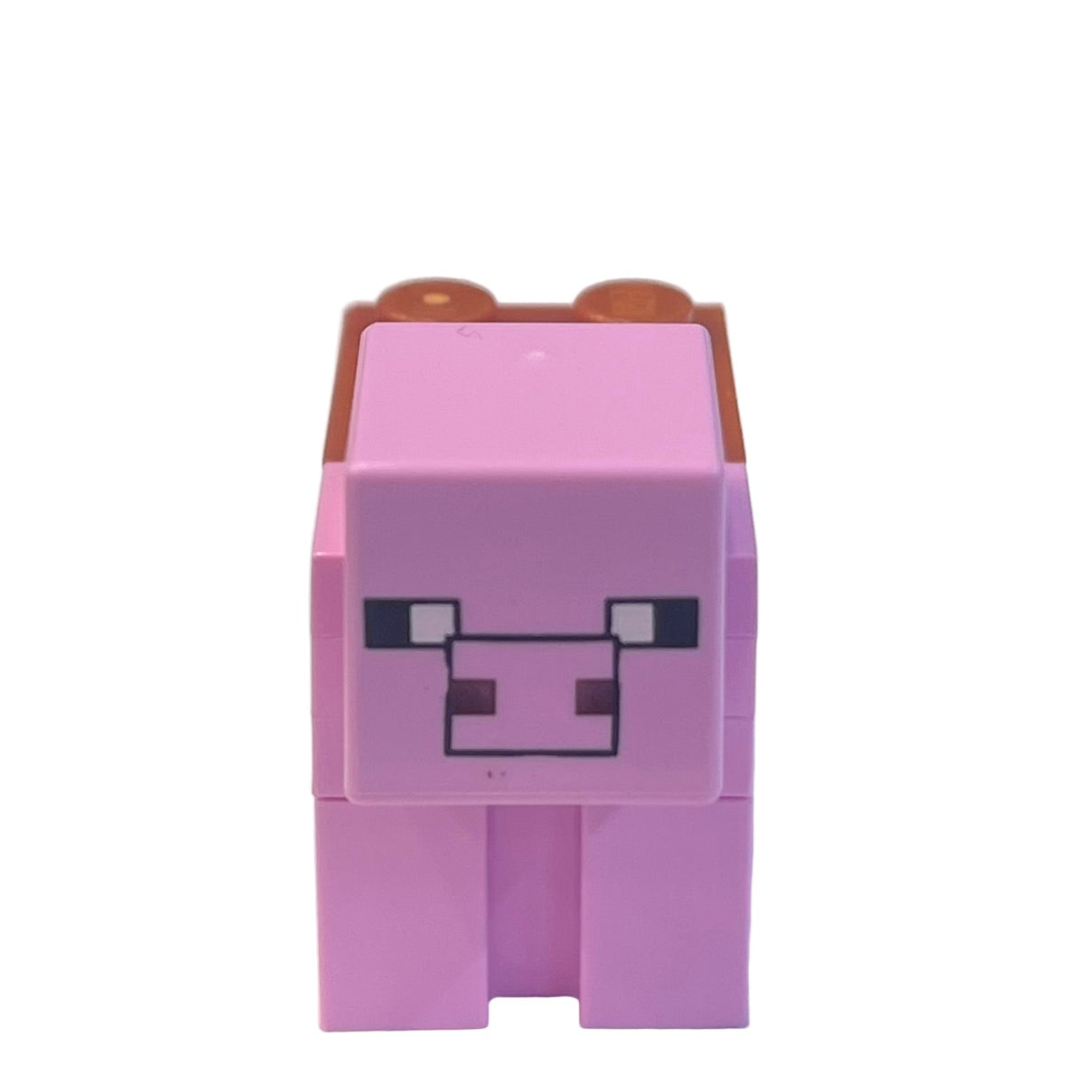 Minecraft Pig with Saddle (2 x 2 Modified Tile, Plain Snout with Black Outline), minepig09