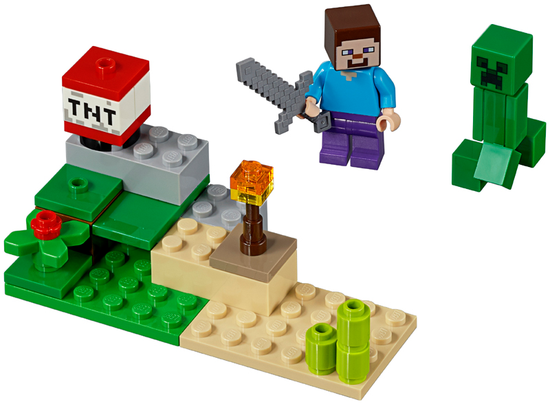 Steve and Creeper Set polybag, 30393-1