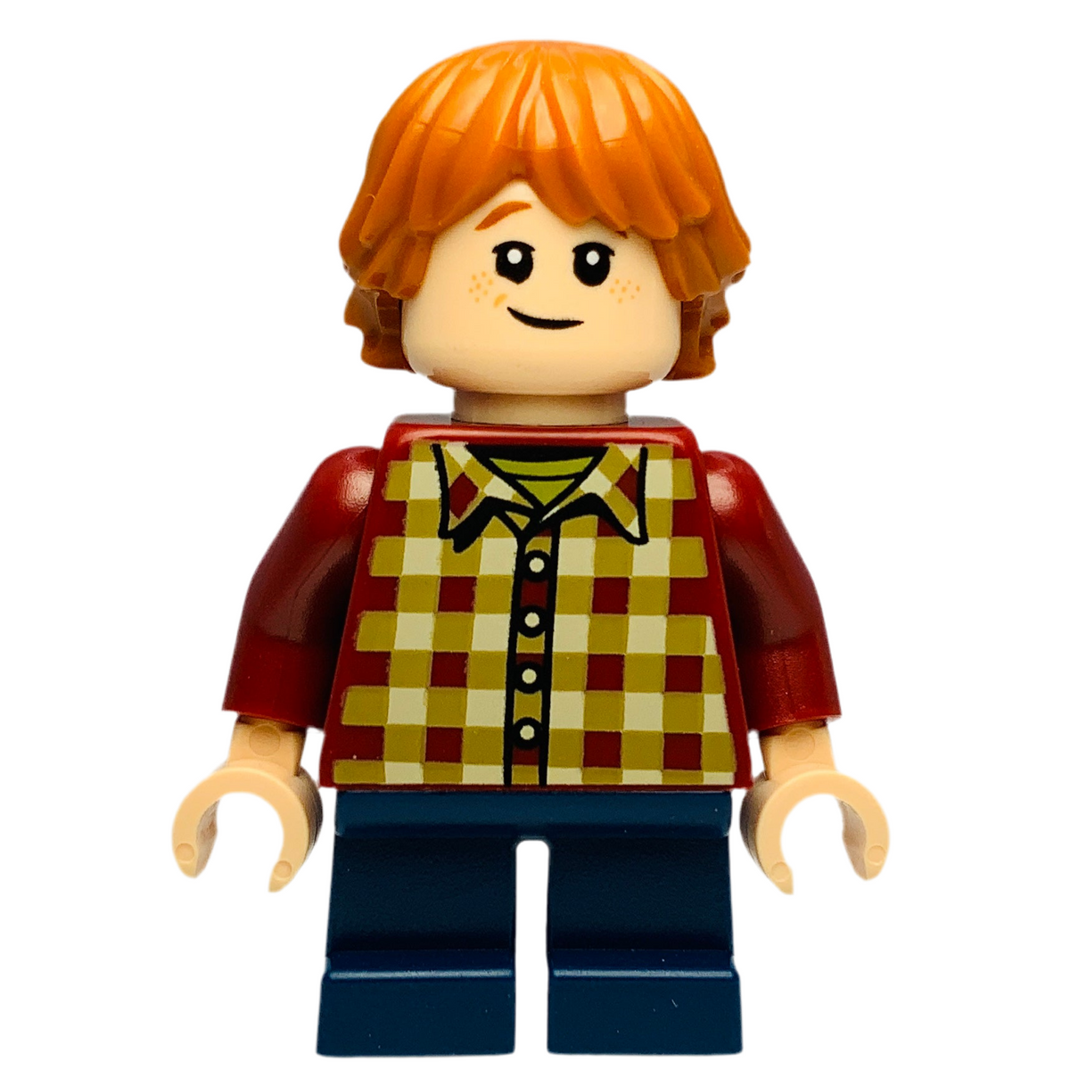 Ron Weasley - Dark Red Plaid Shirt, hp513, LEGO® Harry Potter™ Minifigure
