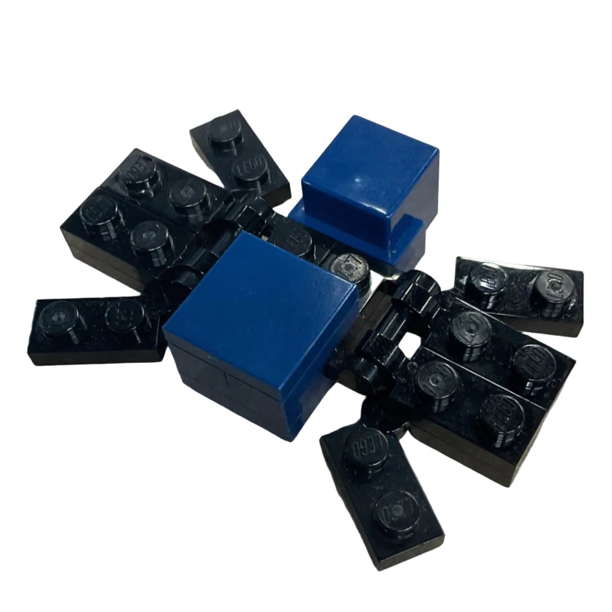 Minecraft Spider, Cave, Light Bluish Gray Fangs - Brick Built, minespider06, LEGO® Minecraft Minifigure
