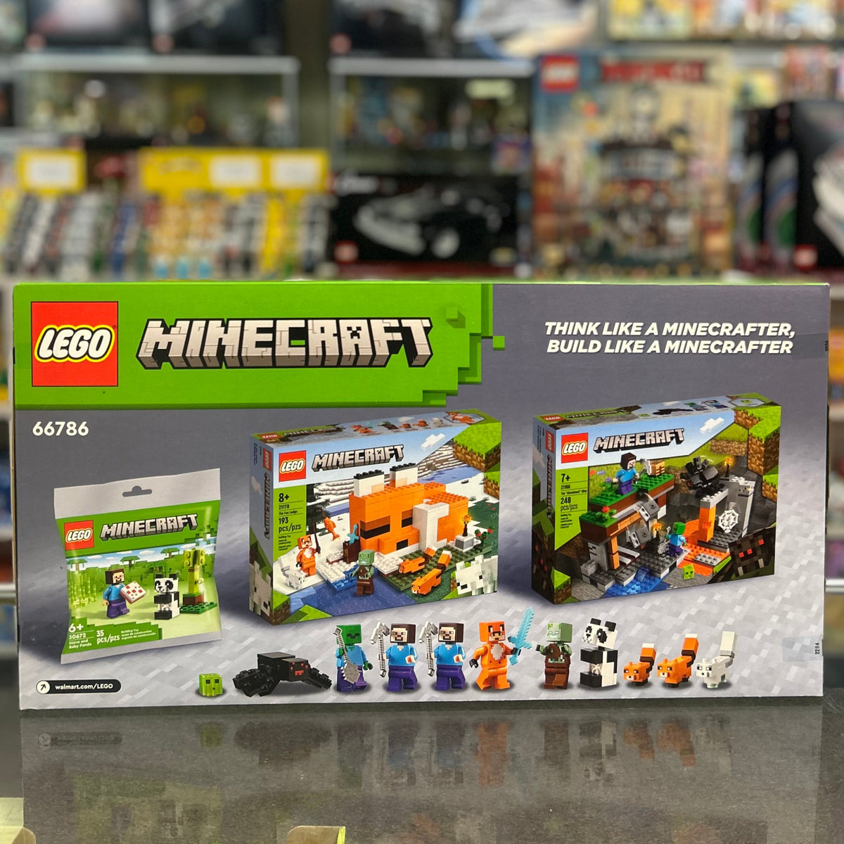 Minecraft Bundle Pack, 3 in 1 Adventure Gift Set (Sets 21166, 21178, and 30672) - Adventure Gamer Gift Set - 66786